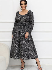  Women's Ditsy Floral Print Maxi Dress