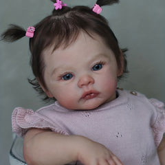 18" Reborn Baby Doll Soft Touch Hand Painted High Art Doll For Child Birthday