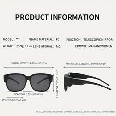 Men's Square Frame Polarized Sunglasses UV400 Sports Fishing Driving Beach Party