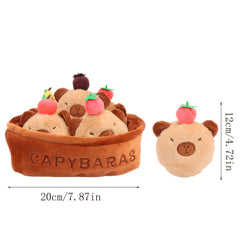 Molutian Plush Animal Basket Soft Stuffed Toys Incl...