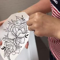 Faux Tear Mark Temporary Tattoo Sticker Waterproof Easy Apply Remove