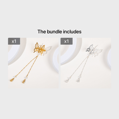 3D Butterfly Hair Clips Metal Non Slip Hair Accessories