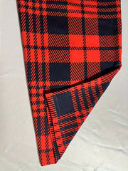 Plaid Pattern Skinny Leggings High Waist Stretchy Leggings