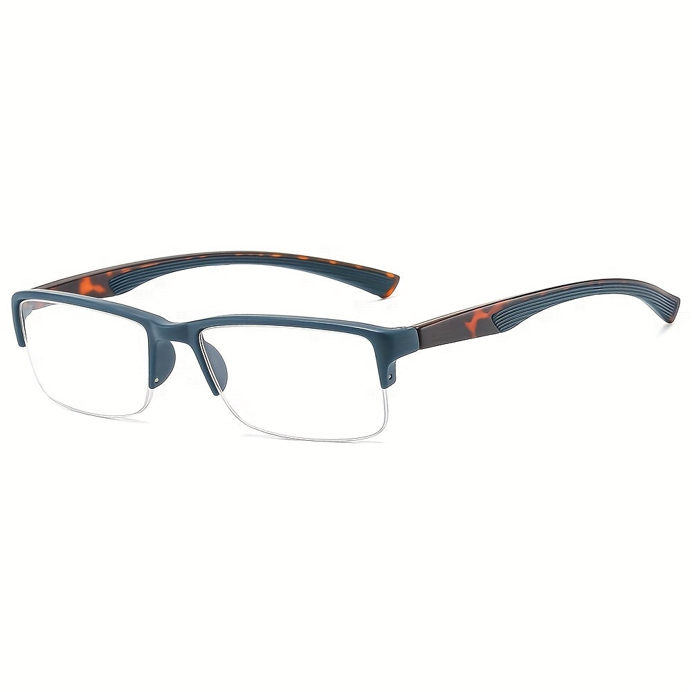 Half Frame Dual Color PC Men's Glasses