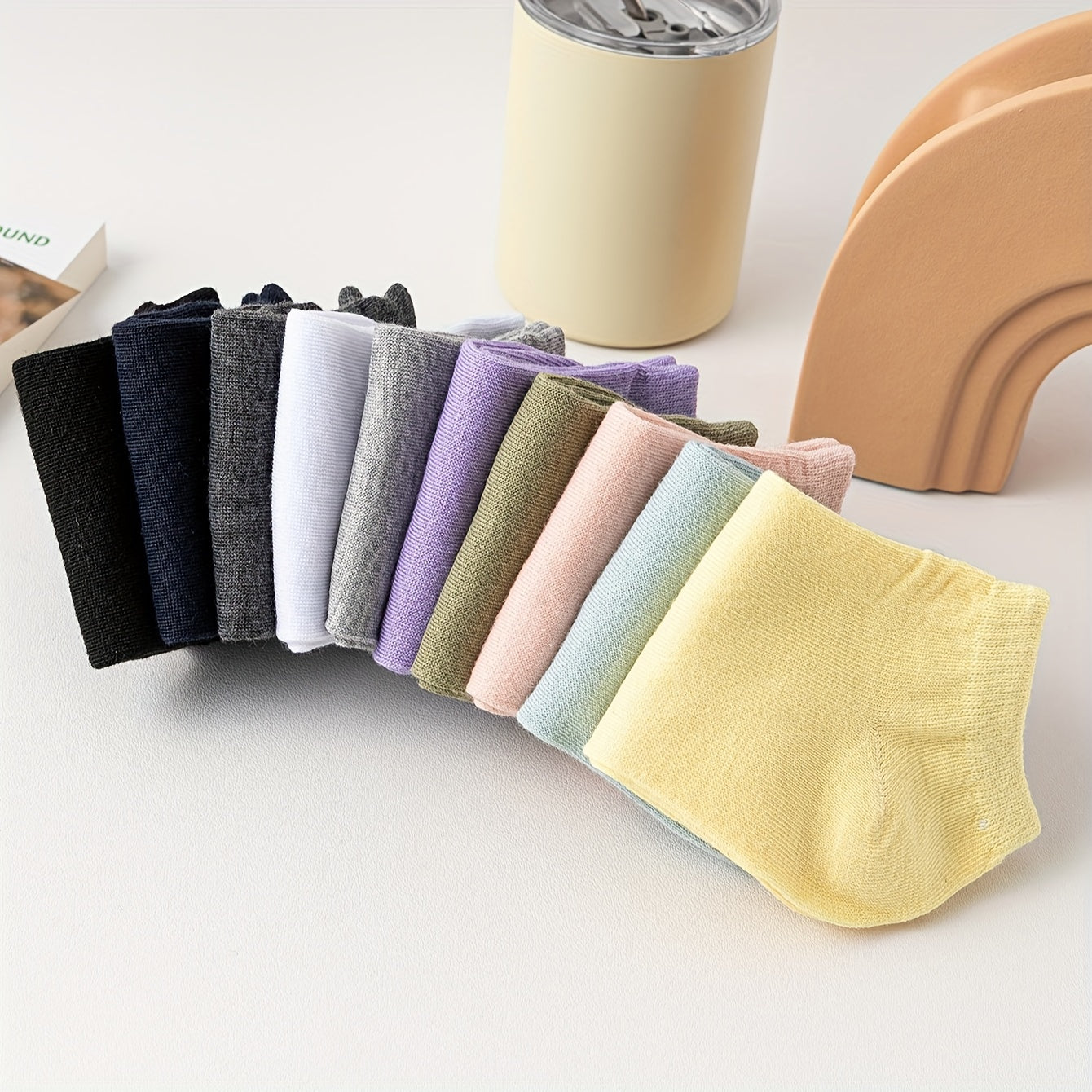 10 Pairs Soft & Lightweight Ankle Socks Women's Stockings