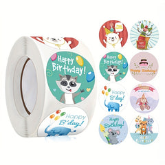 500pcs Adorable Birthday Stickers for Kids
