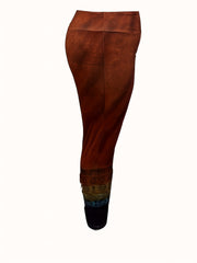  Geometric Print Ombre High Rise Skinny Trousers