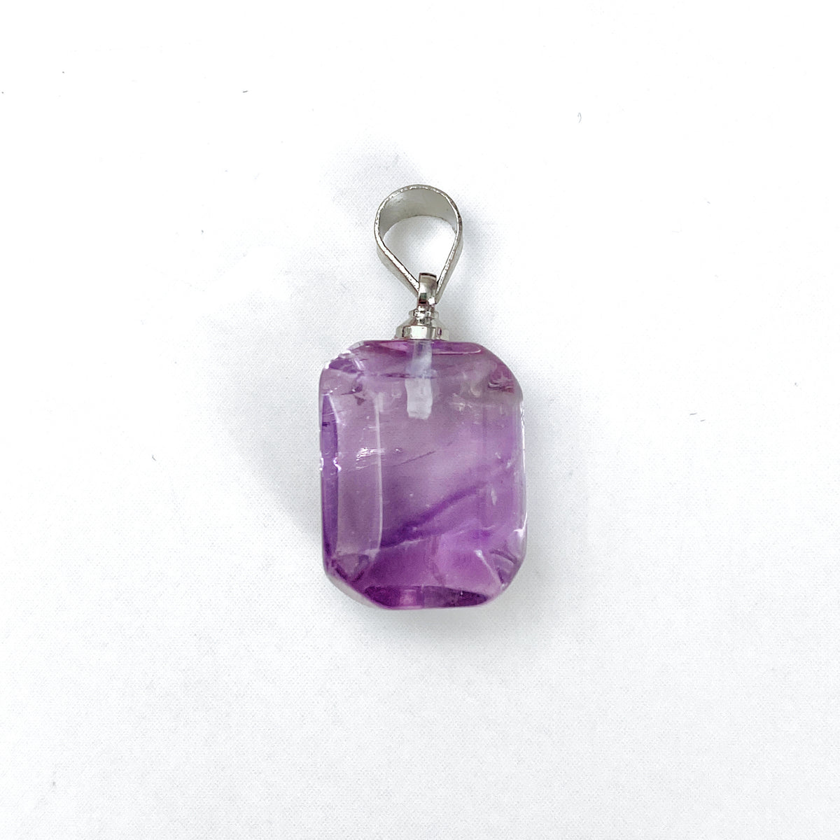 Random Amethyst Natural Gem Healing Crystal for DIY Pendant Necklaces