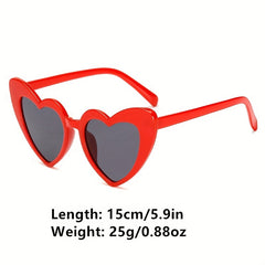 Y2K Heart Frame Sunglasses UV400 Outdoor Eyewear