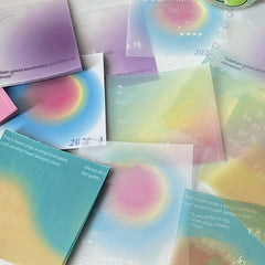 Girls' Heart Sulfuric Acid Memo Book Non Stickable Sticky Note