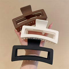 Large Bowknot Hair Claw For Women Style Frosted Back Head Hair Clip