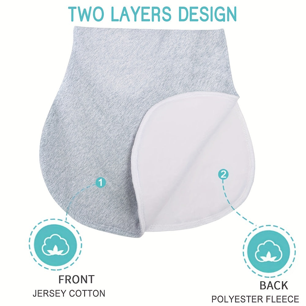 2pcs Unisex Cotton Baby Burp Cloths Set For Newborn Girls Boys