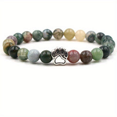 Natural Agate Bracelet Hand woven Rope Tourmaline Lapis Lazuli Turquoise Amber