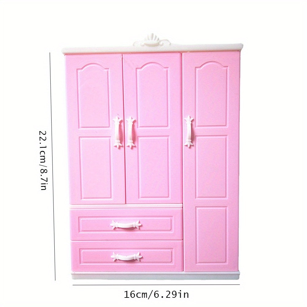 European Style Pink Wardrobe Scene Storage