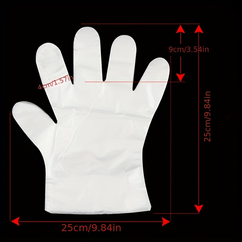 100pcs Disposable Gloves for Outdoor BBQs and Home Use
