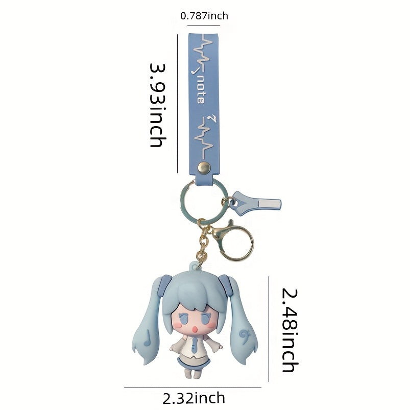 Cartoon Epoxy Girls Keychain Car Key Chain Couple Bag Pendant