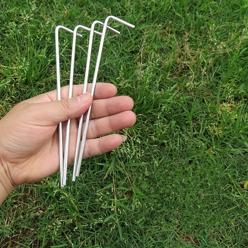 8 Ground Nails & 4 Wind Ropes Camping Accessories