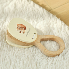 Wooden Squirrel Grip Toy for Young Kids