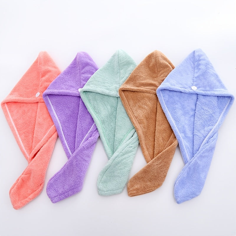 Coral Fleece Hair Towel Absorbent Quick Drying Scrunchies