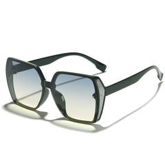 Square Large Frame Shade Sunglasses Women UV Protection Unisex