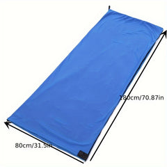 Solid Fleece Sleeping Bag Winter Camping Lunch Break