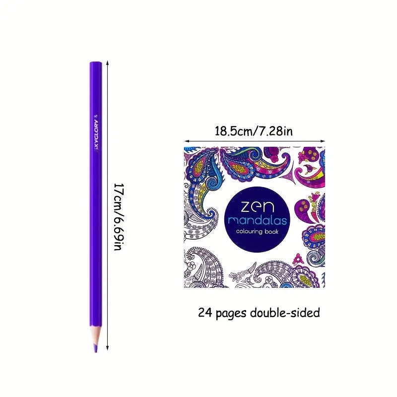 36 Colored Pencils & Sketchbook Set