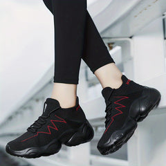 Mesh Breathable Sports Shoes Thick Sole Lightweight Sneakers