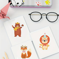 Animal Sticker Sheets for Kids Art - Tiger, Elephant & More - DIY Craft Supplies