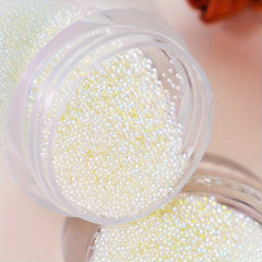 3Pcs Clear Crystal Glass Nail Decoration Balls Mini 3D Caviar Beads Charms