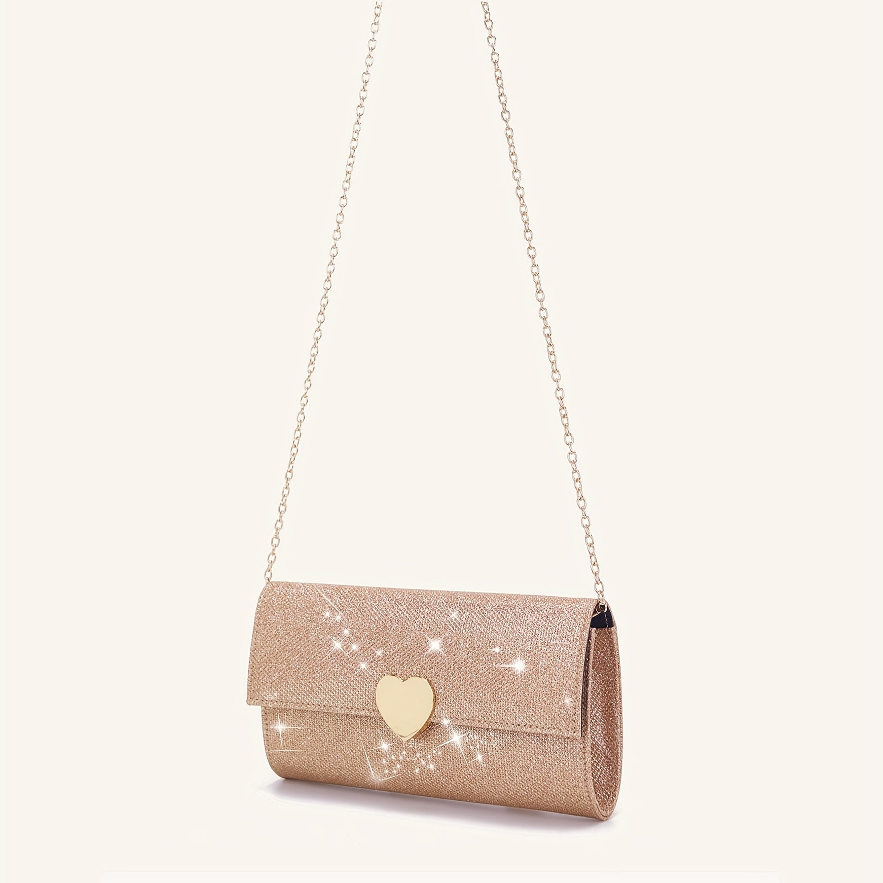 Glitter Evening Clutch Bag Dinner Purse For Wedding Party Prom