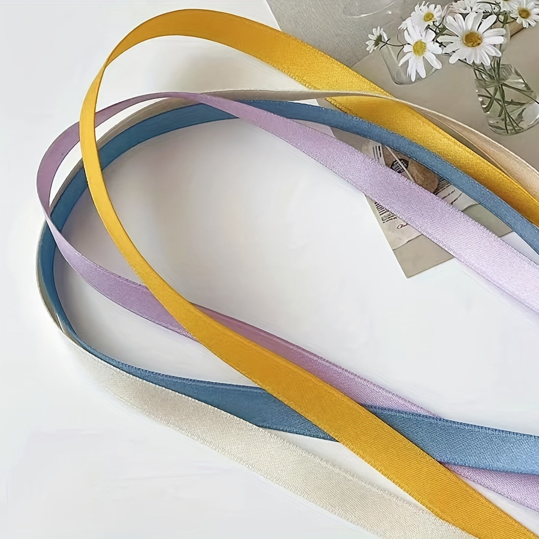Double Ponytail Braided Ribbon Bow Hair Band Hair Accessory