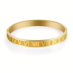 Stainless Steel Golden Men's Bangle