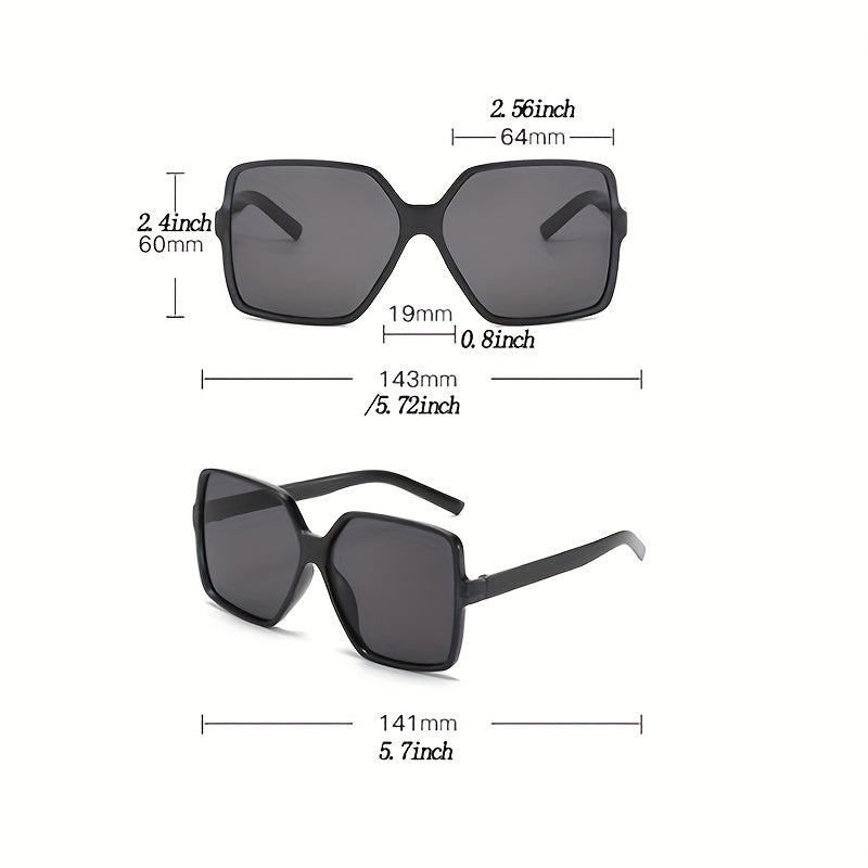 Leopard Print Polarized Sunglasses UV Protection Square Shades