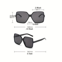 Leopard Print Polarized Sunglasses UV Protection Square Shades