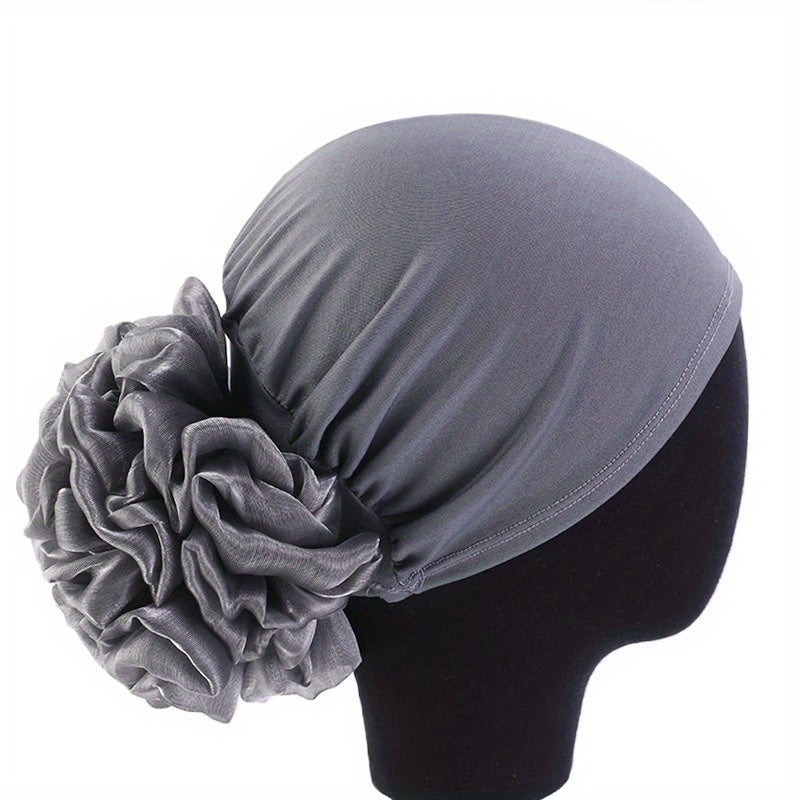 Flower Elastic Turban Beanie Head Scarf Wrap Chemo Cap Hat Women Hair