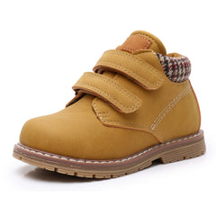 Boys Ankle Boots with Hook & Loop Fasteners for Outdoor Activities