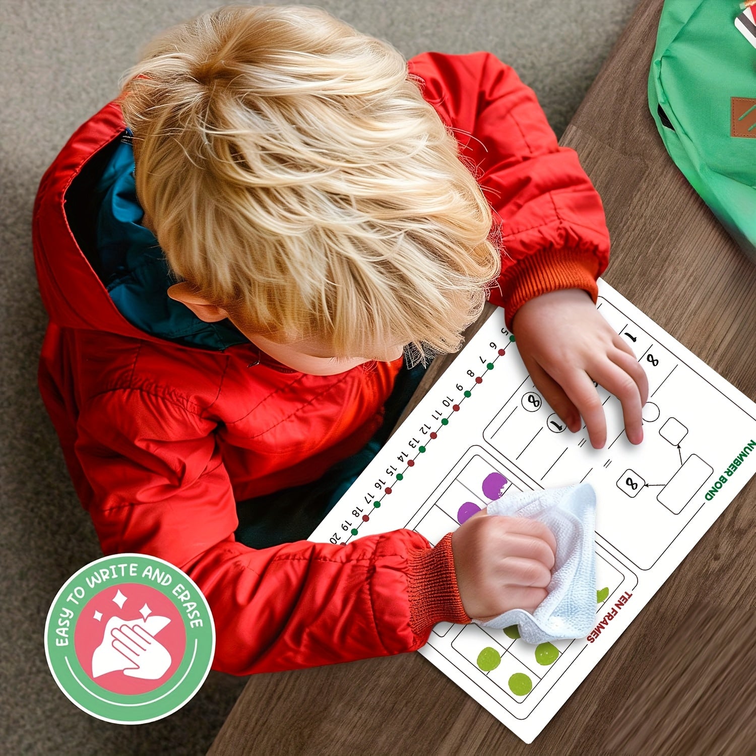 AMIBOX Number Bonds Board Sheets - Dry Erase Math Manipulative