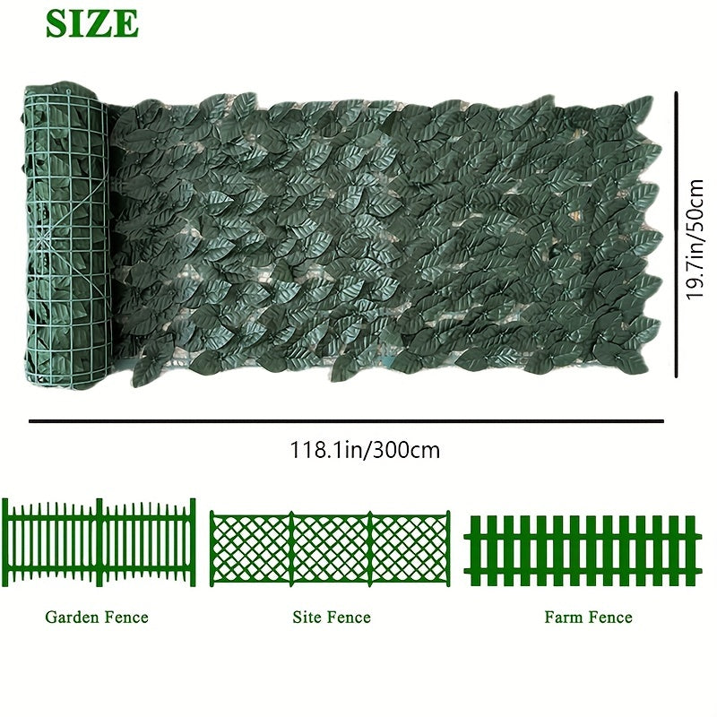 Artificial Ivy Privacy Fence Screen Faux Hedge Panels Greenery Vines