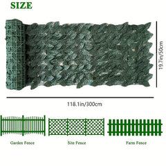 Artificial Ivy Privacy Fence Screen Faux Hedge Panels Greenery Vines