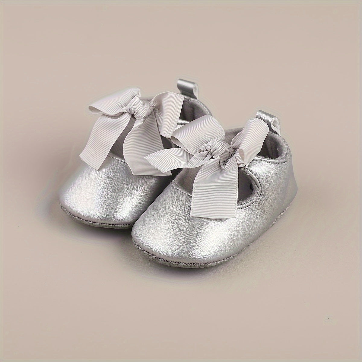 Bowknot Walking Shoes For Baby Girls Lightweight Non slip Shoes