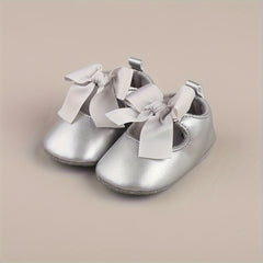 Bowknot Walking Shoes For Baby Girls Lightweight Non slip Shoes