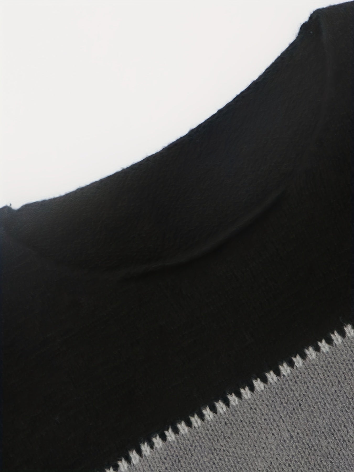 Colorblock Round Neck Stretch Jumper