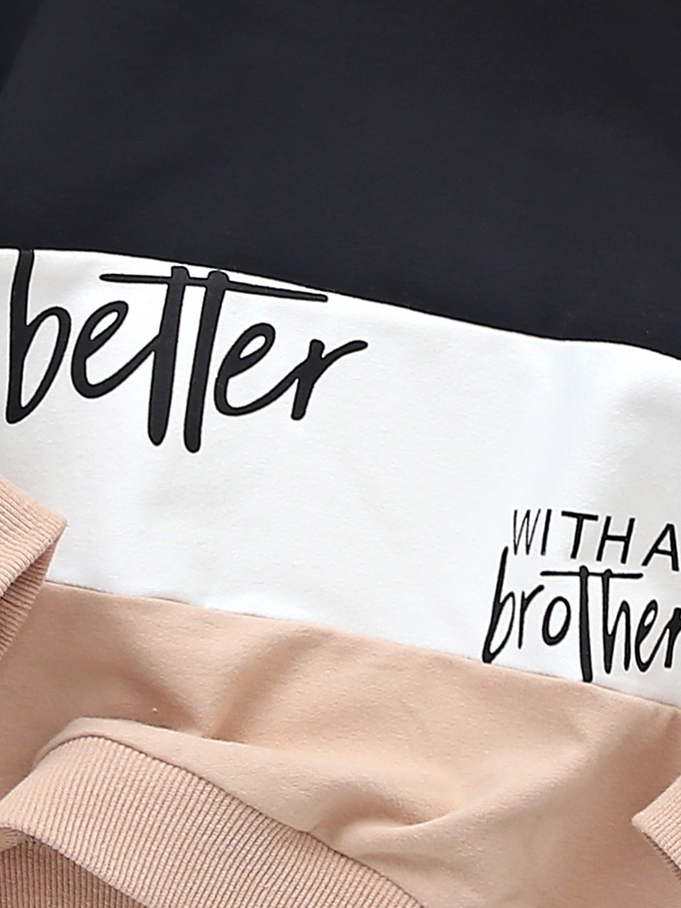 Boys Printed Letters Casual Sweater