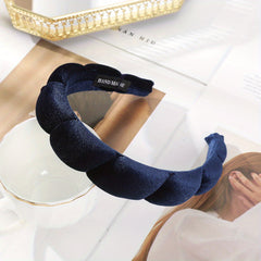Winter Thick Bread Headband Pure High Ladies Hairband