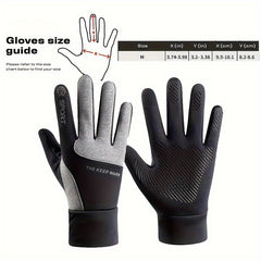 Winter Warm Full Finger Gloves Unisex Anti-wear Driving Gloves