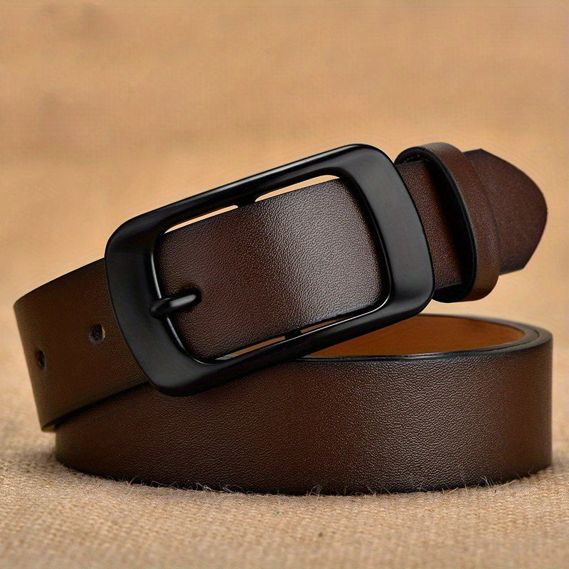 Men's PU Leather Buckle Belt Business Casual Decorative Belt
