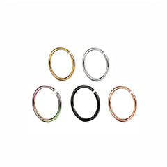 Stainless Steel Round Ring Nose Nail Body Ear Ring