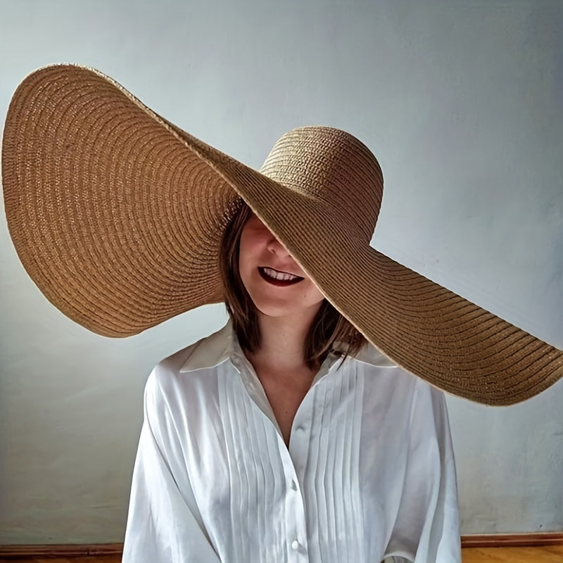 Floppy Sun Hat Wide Brim Beach Summer UV Protection Straw Hats