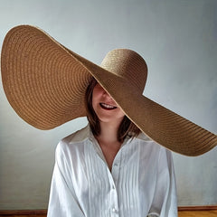 Floppy Sun Hat Wide Brim Beach Summer UV Protection Straw Hats