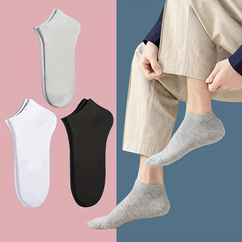 3/6pairs Low Cut Ankle Socks Breathable Comfortable for Men Women